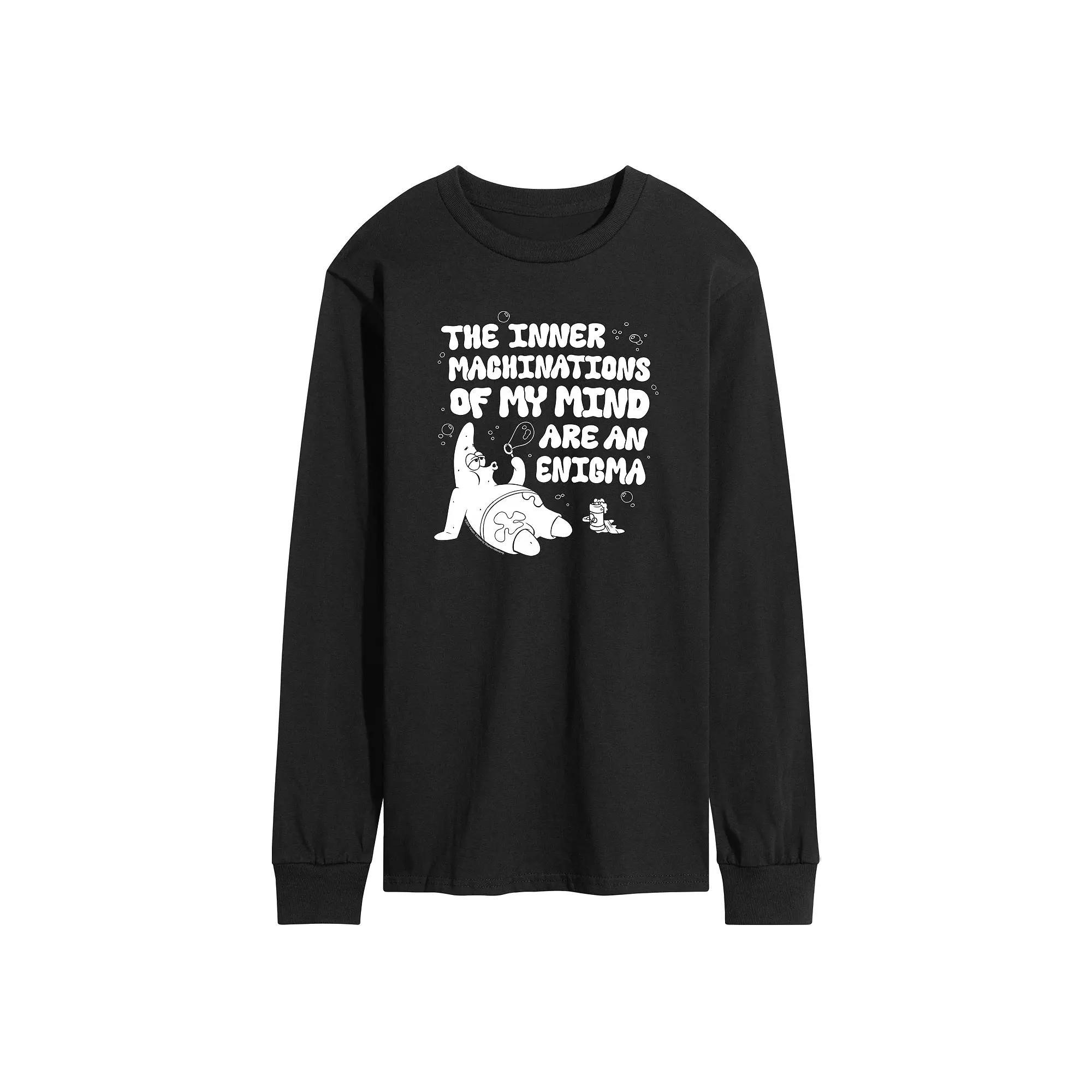 Mens SpongeBob SquarePants Patrick Long Sleeve Graphic Tee Product Image
