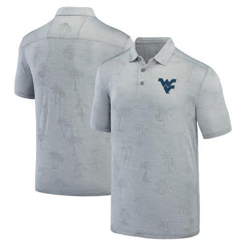 Tommy Bahama Mens Gray West Virginia Mountaineers Sport Palm Coast Palmera IslandZone Polo Product Image