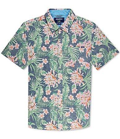 Men's Chubbies Short Sleeve Button Down Shirt, Size: Large, Floral Product Image