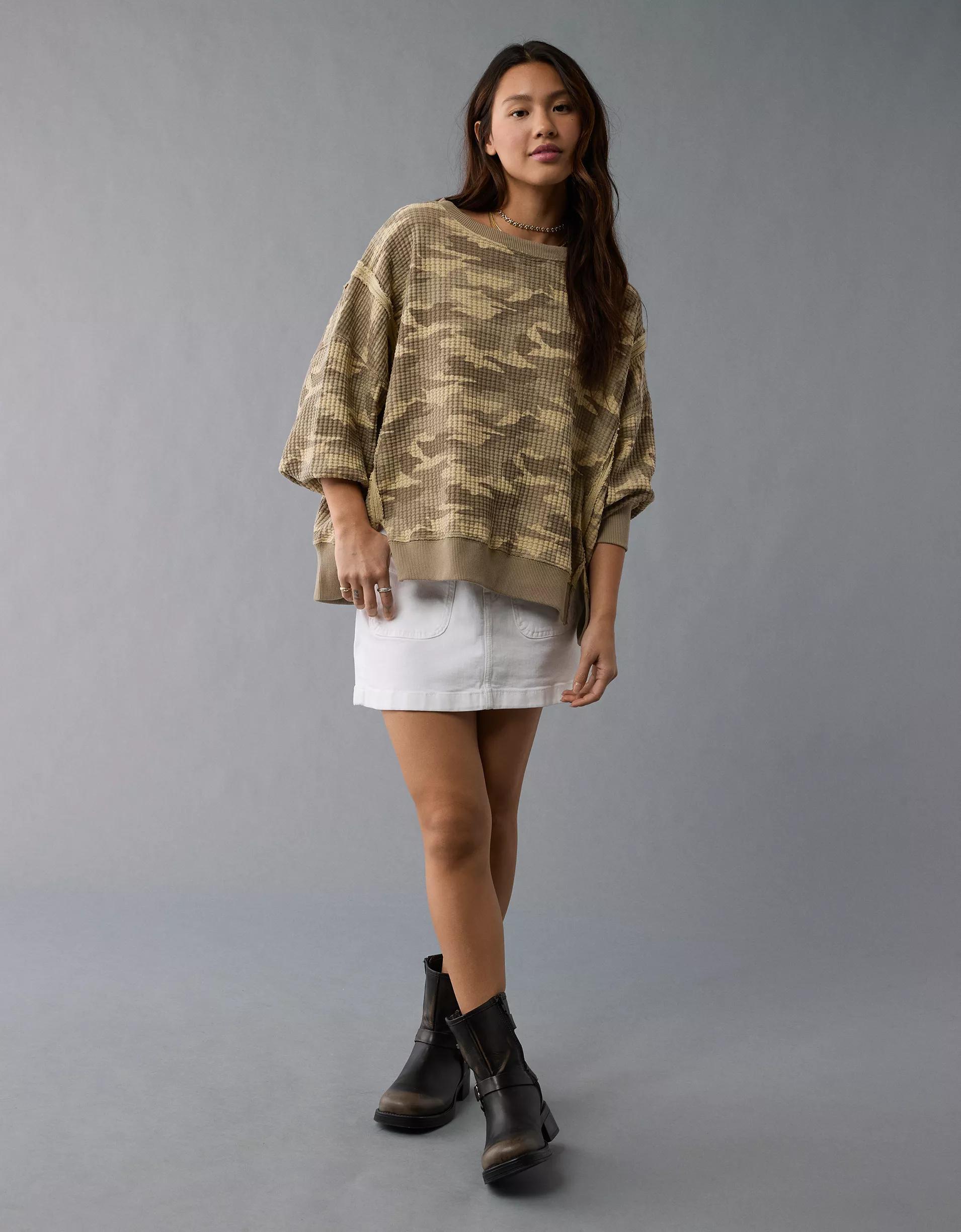 AE Big Hug Waffle Sweatshirt Product Image