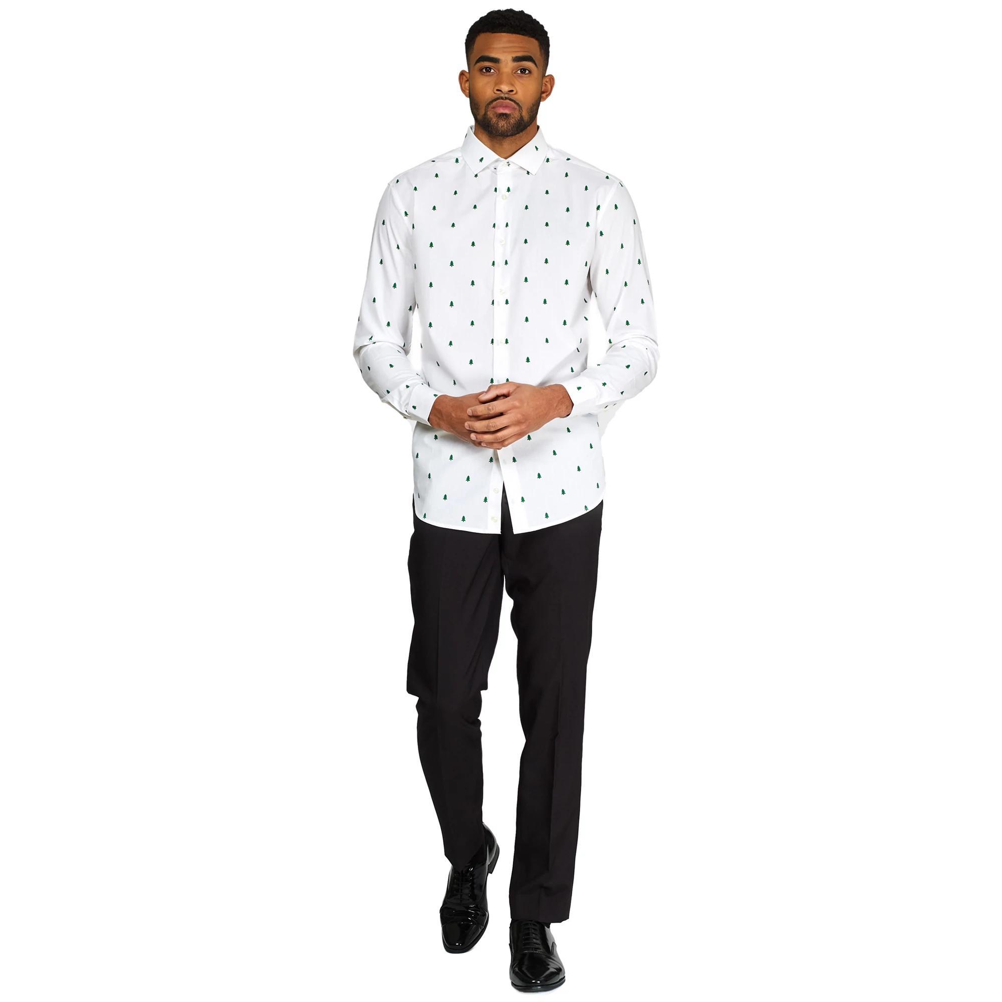 Men's OppoSuits Christmas Icons Button-Down Shirt, Size: XL, Christmas Trees Product Image