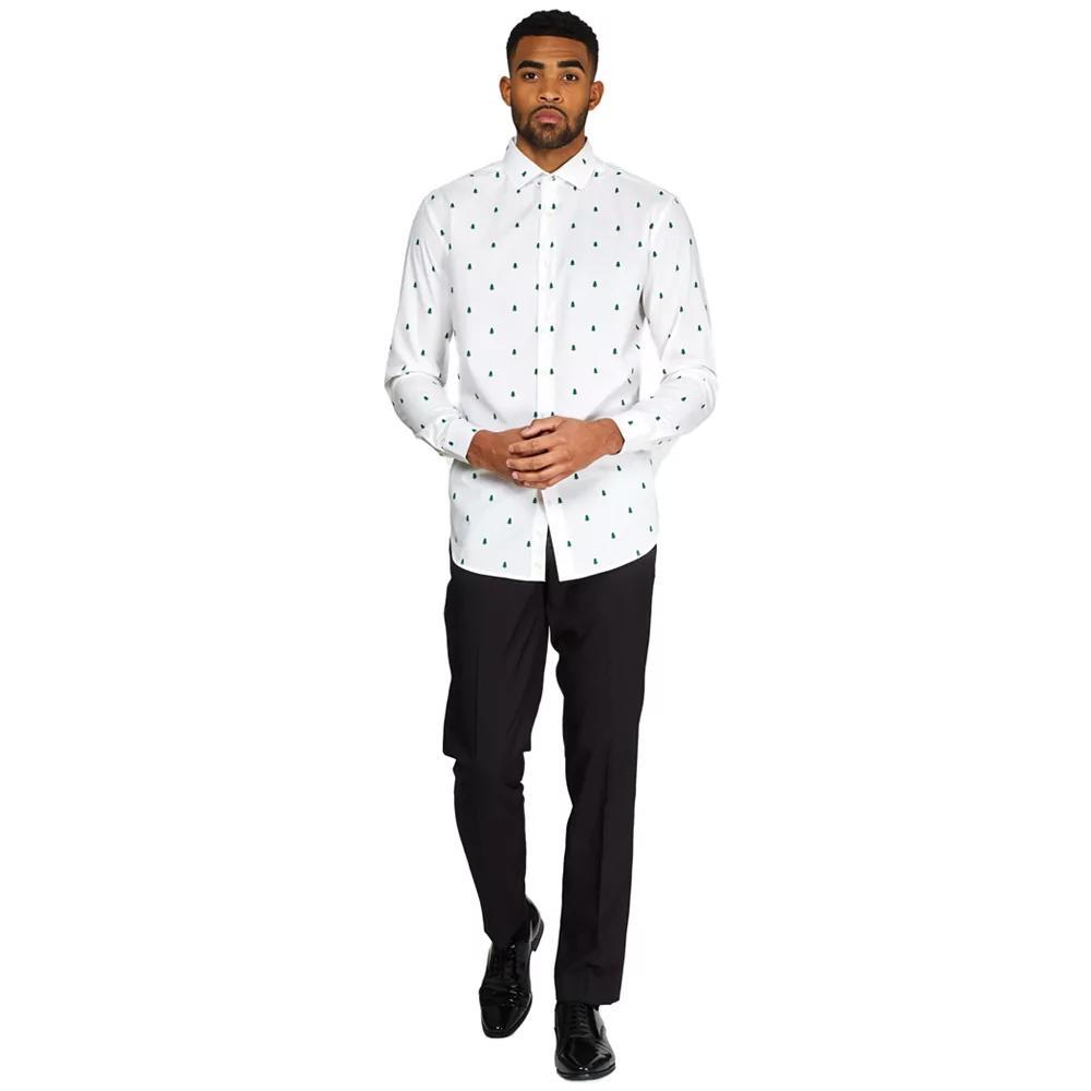 Men's OppoSuits Christmas Icons Button-Down Shirt, Size: XL, Christmas Trees Product Image