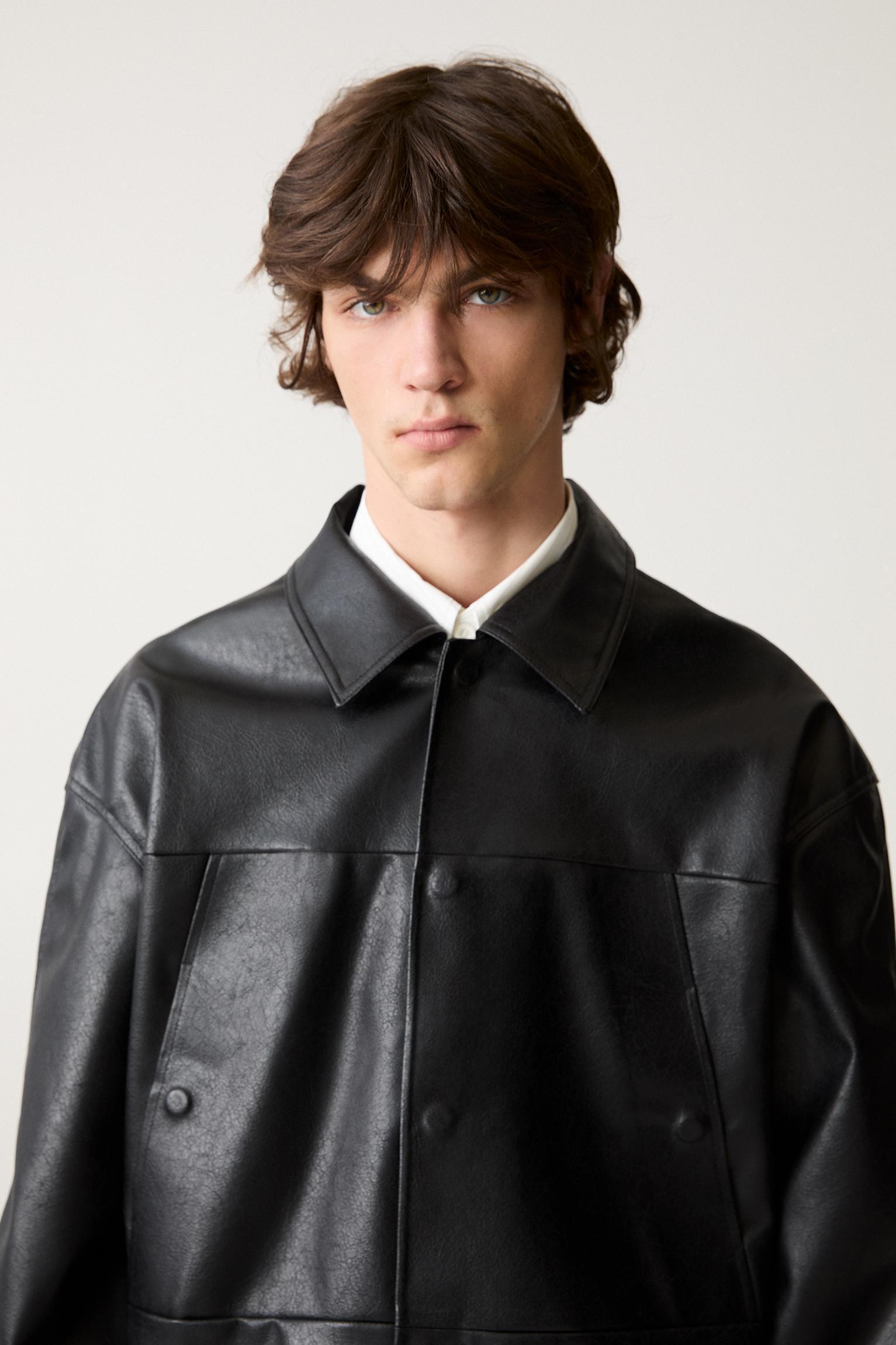 Faux leather jacket Product Image