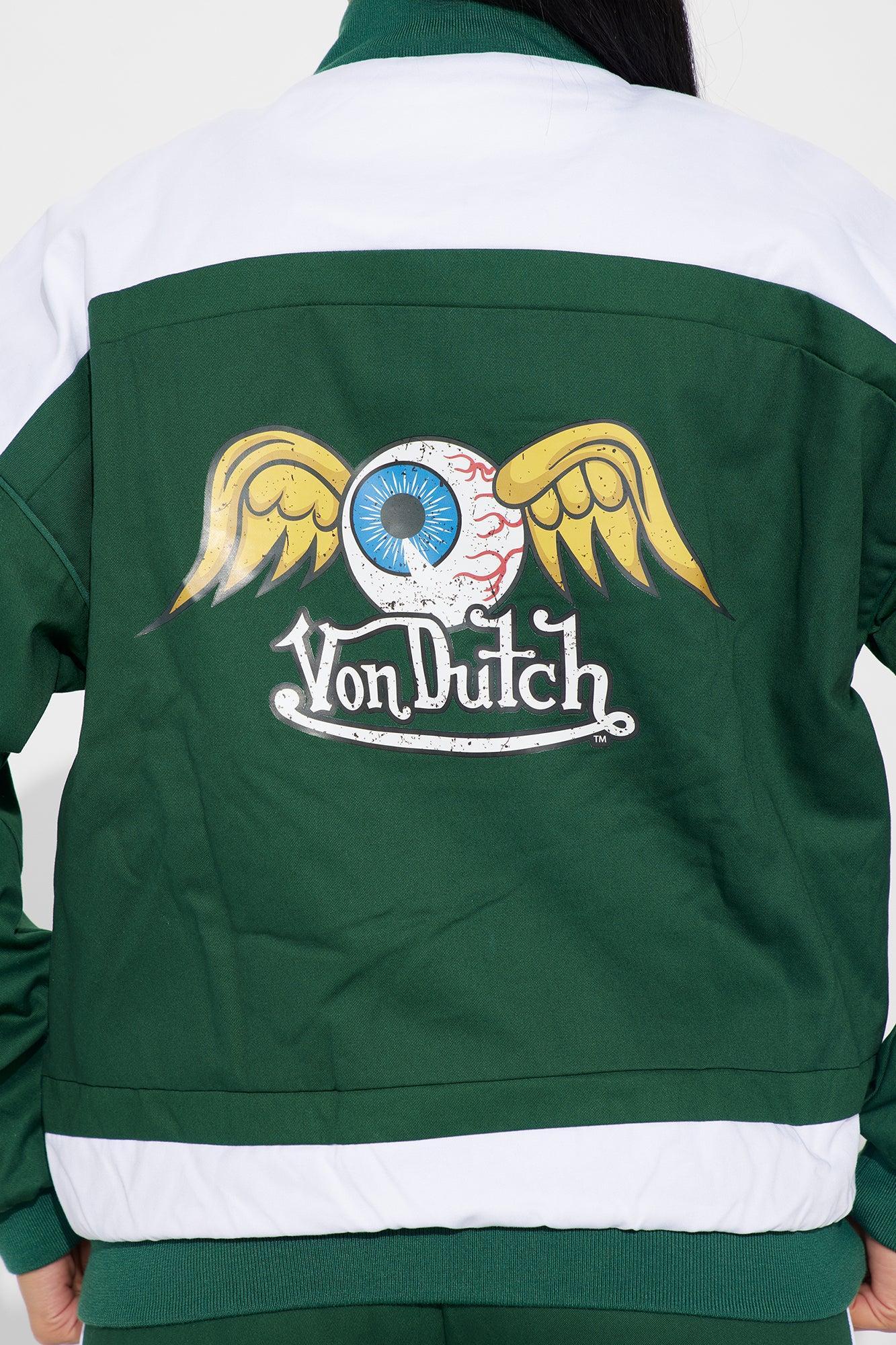 Von Dutch Bomber Jacket - Hunter Green Product Image
