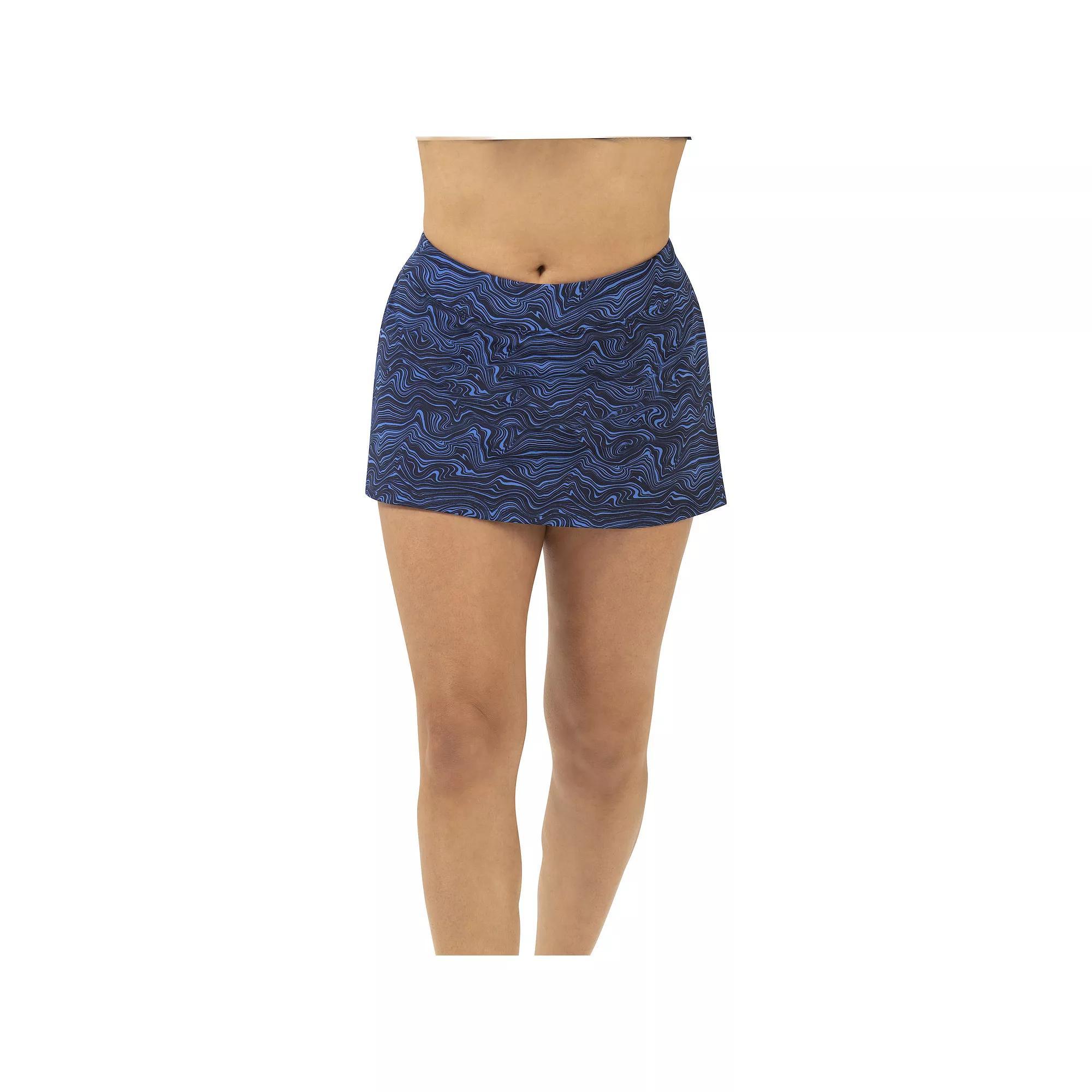 Women's Dolfin Aquashape UPF 50 A-Line Swim Skirt, Size: Large, Waverly Product Image