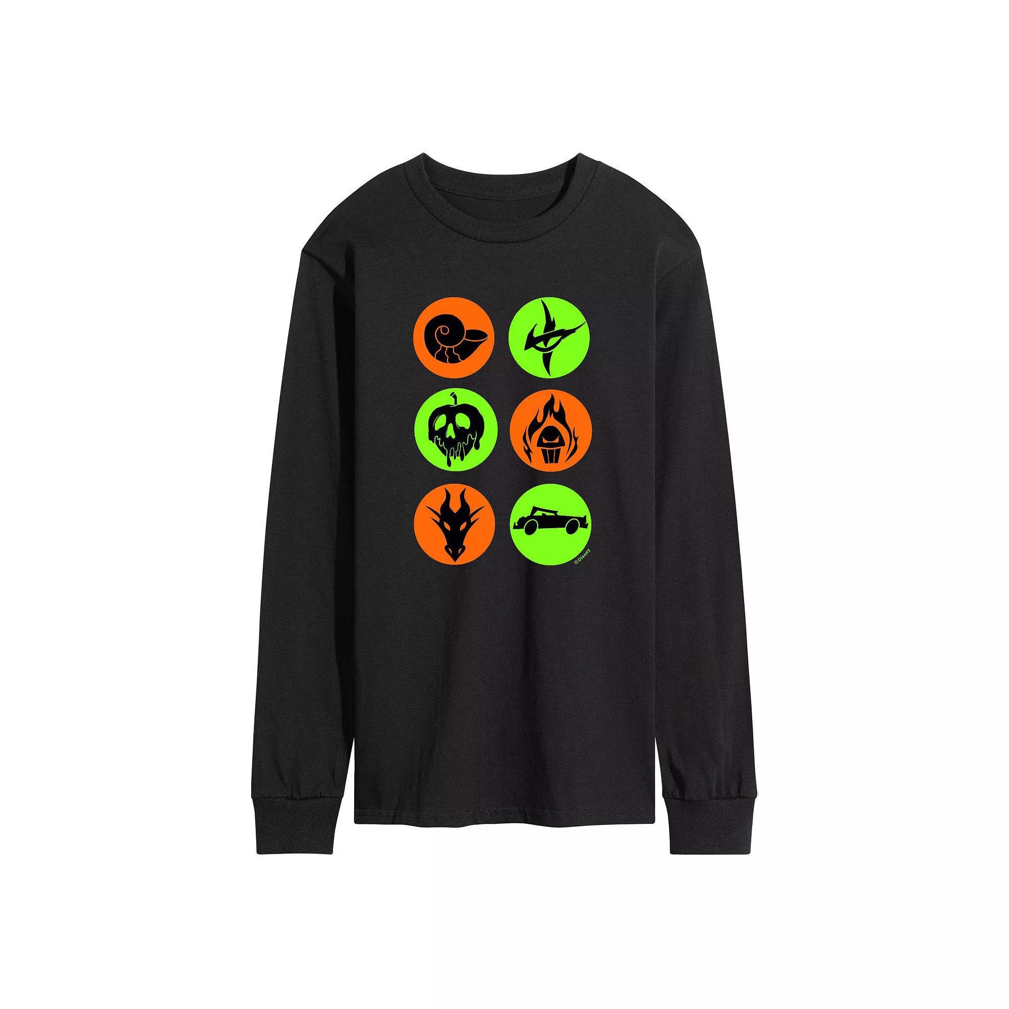 Disney Villains Mens Icons Long Sleeve Graphic Tee Product Image