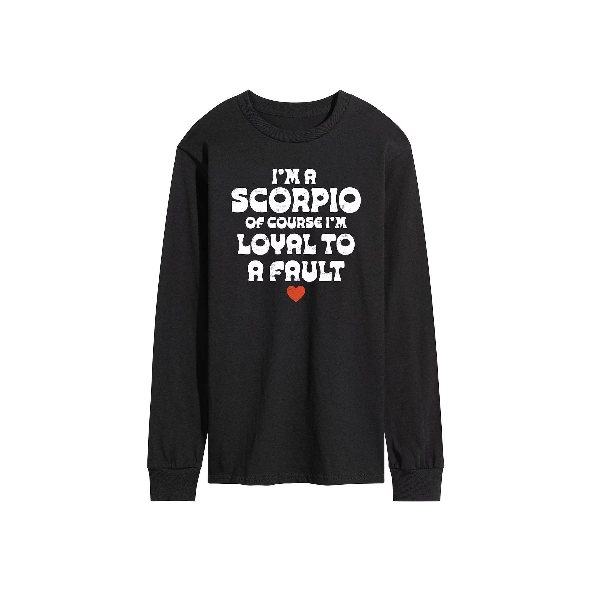 Mens Im A Scorpio Loyal To A Fault Long Sleeve Graphic Tee Product Image