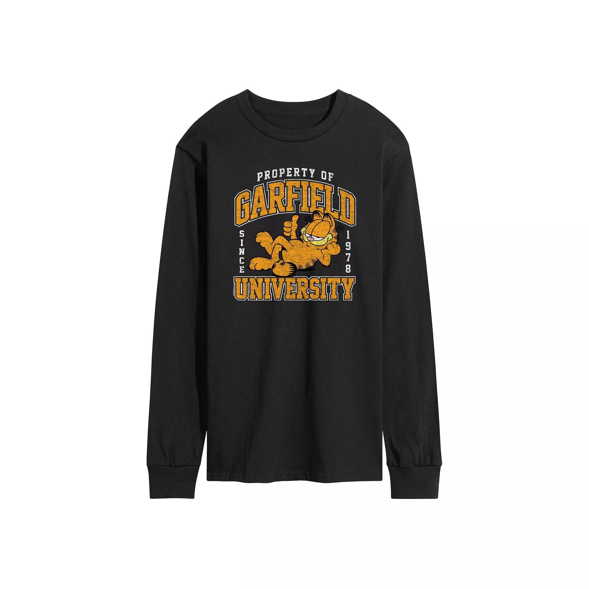 Mens USA Stacked Long Sleeve Graphic Tee Product Image
