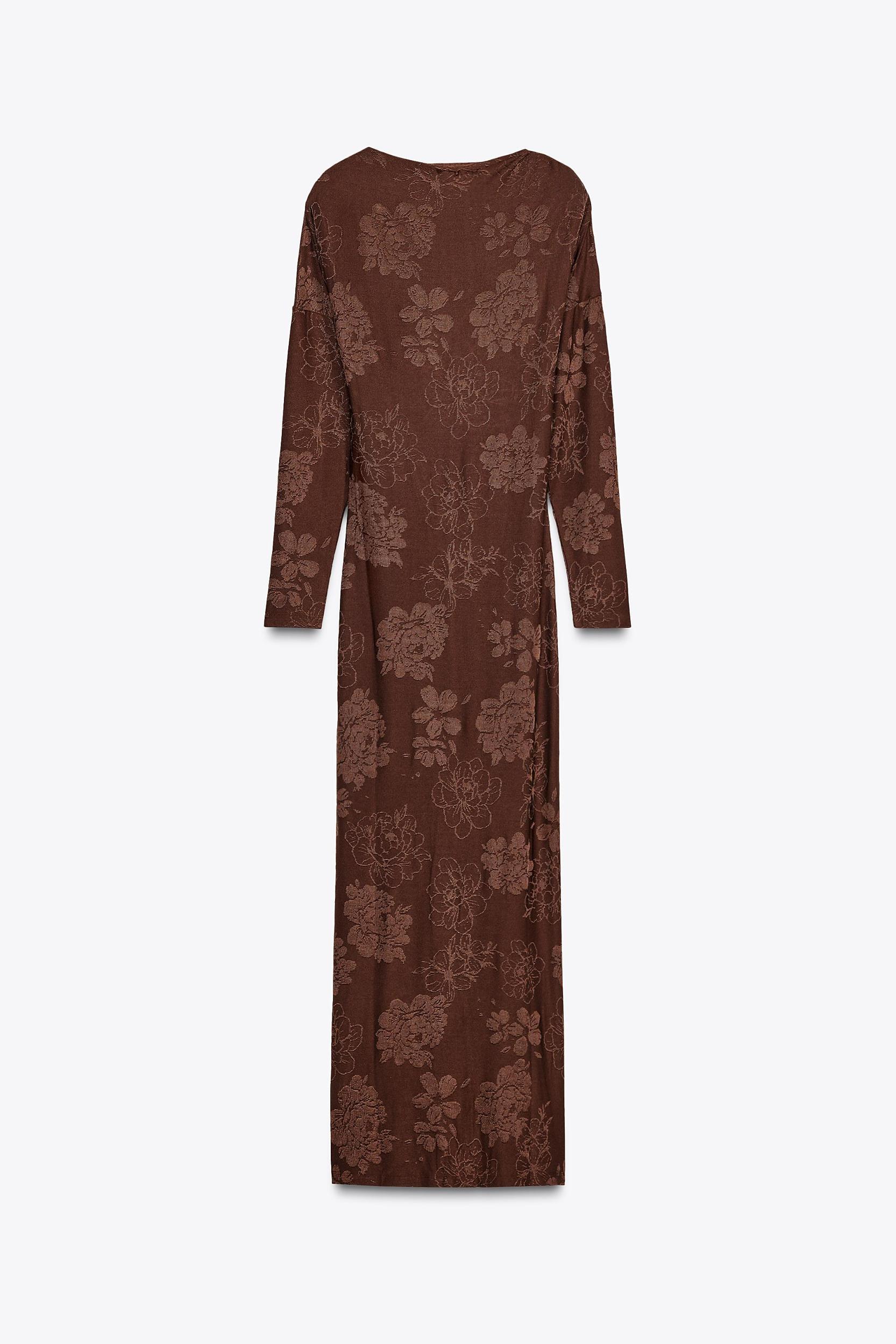 OPEN BACK JACQUARD DRESS Product Image