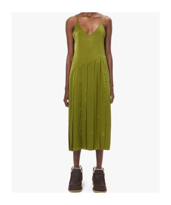 JW ANDERSON Ribbon Panel Dress In Green Product Image