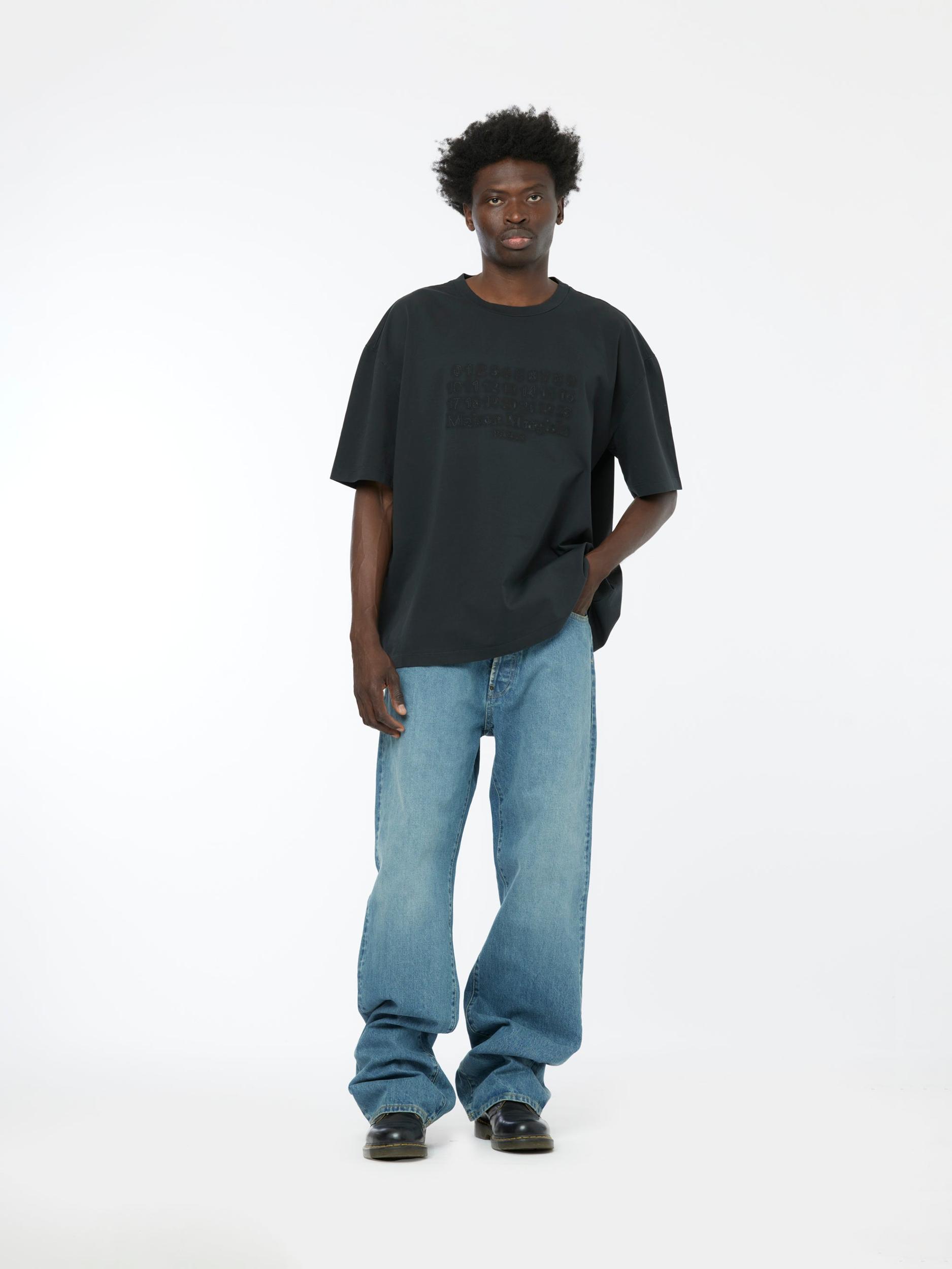 14 Oz 5 Pocket Denim Pants (Medium Blue) Product Image