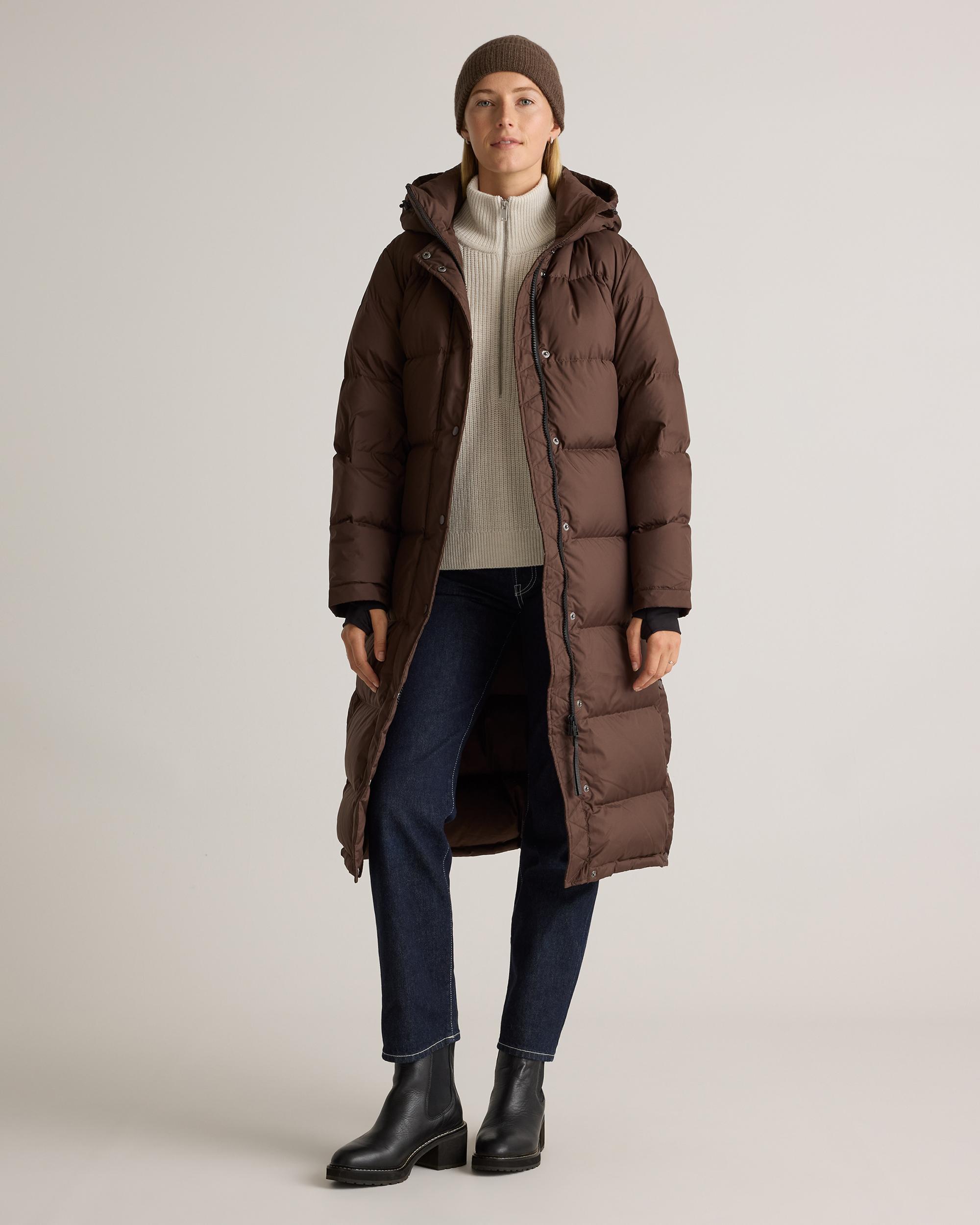 Quince | Women's Responsible Down Long Puffer Jacket Size XL, Recycled Polyester Product Image