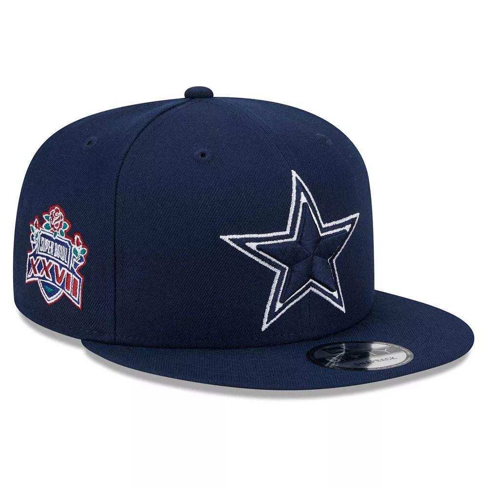 Men's New Era Navy Dallas Cowboys Main Patch 9FIFTY Snapback Hat, Blue Product Image