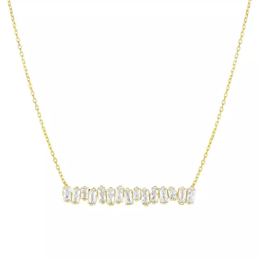 Sunkissed Sterling Cubic Zirconia Pendant Necklace, Women's, Size: 18", Gold Tone Product Image