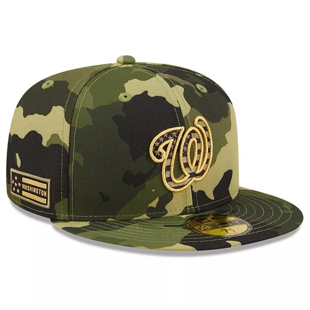 Mens New Era Camo Washington Nationals 2022 Armed Forces Day On-Field 59FIFTY Fitted Hat Product Image