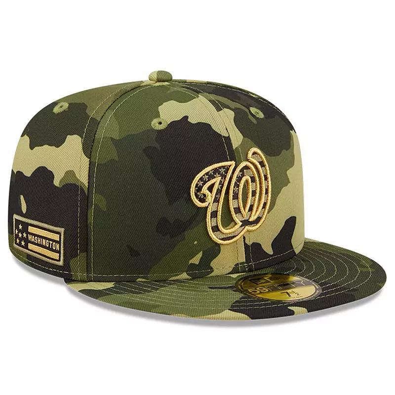 Mens New Era Camo Washington Nationals 2022 Armed Forces Day On-Field 59FIFTY Fitted Hat Product Image