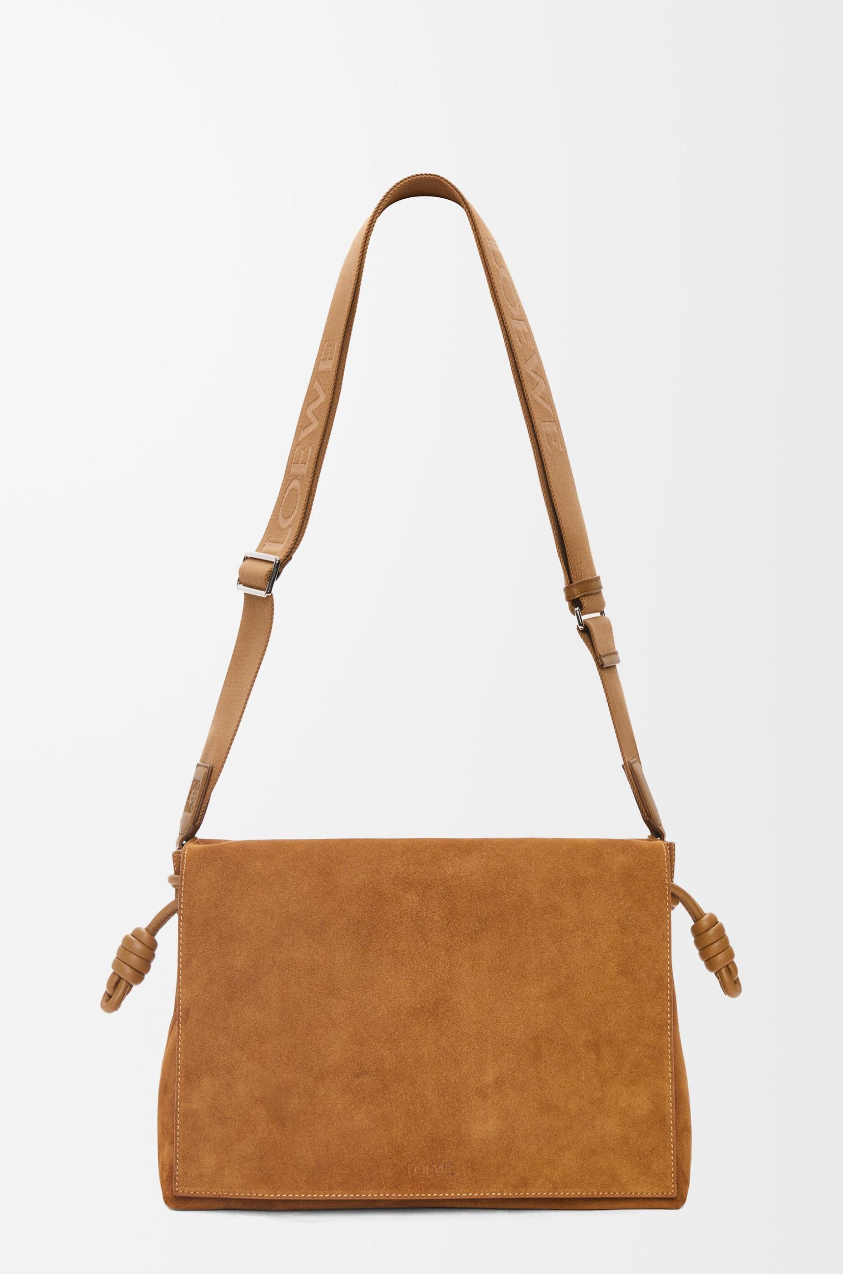 Flamenco satchel in suede calfskin Product Image