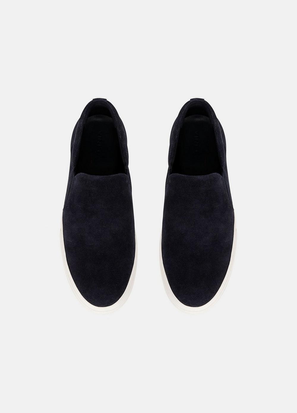 Mens Fletcher Suede Sneaker, Night Blue, Size 7 Vince Product Image