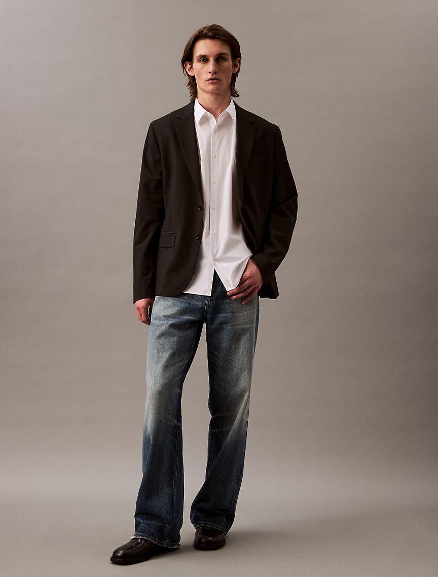 Cotton Stretch Slim Button-Down Shirt Product Image