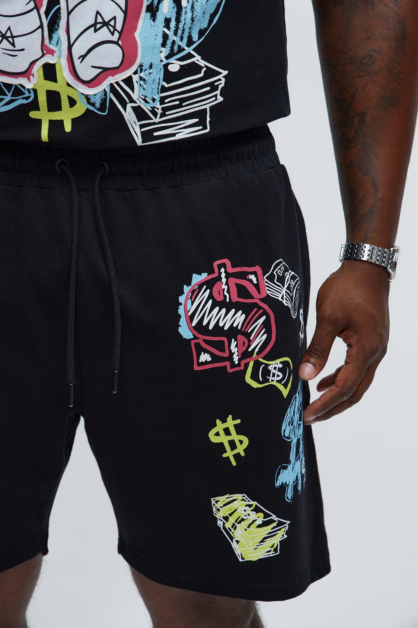 Richie Rich $ign Sweatshorts - Black Product Image
