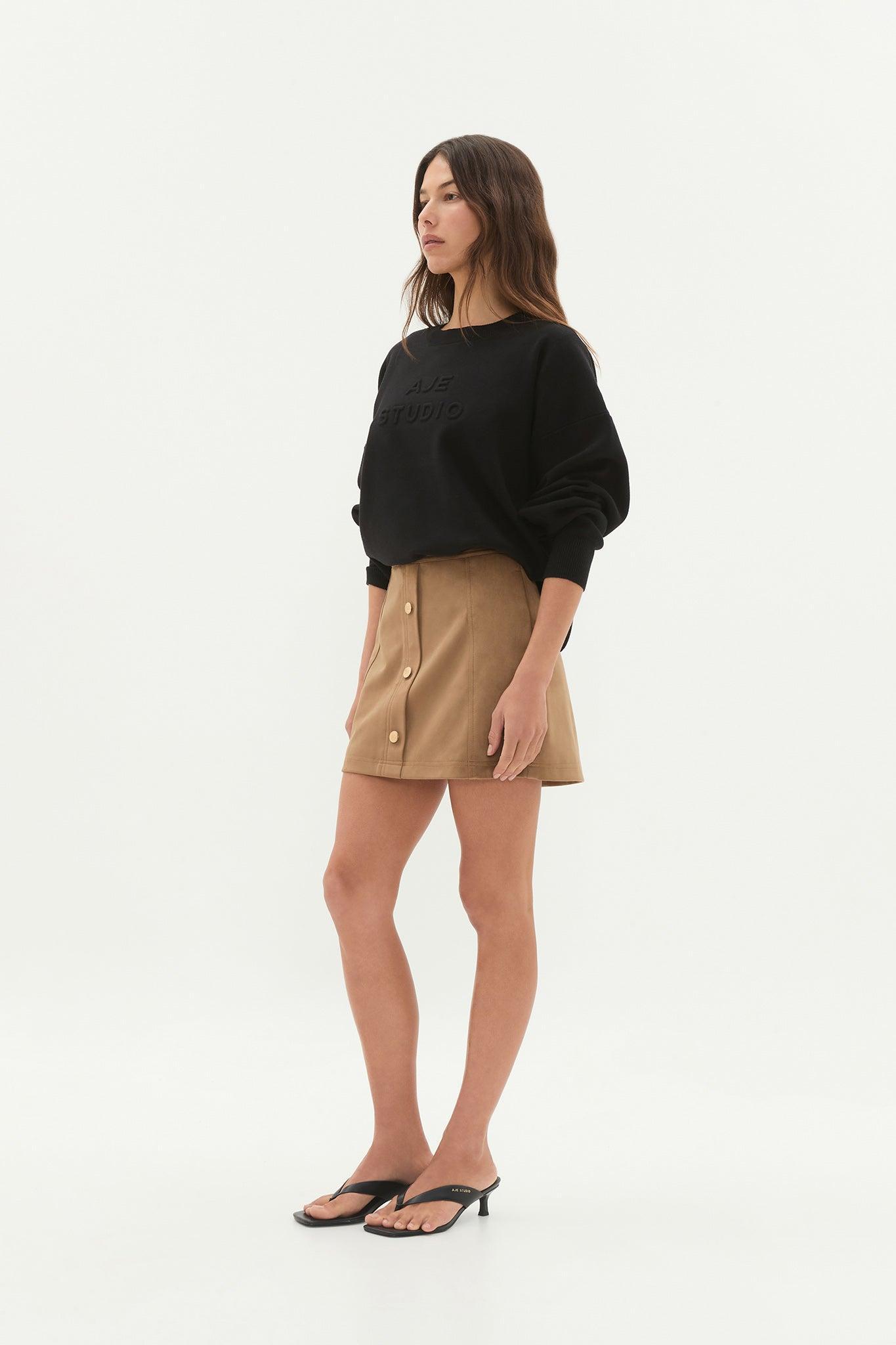 Calyx Vegan Suede Skirt Product Image