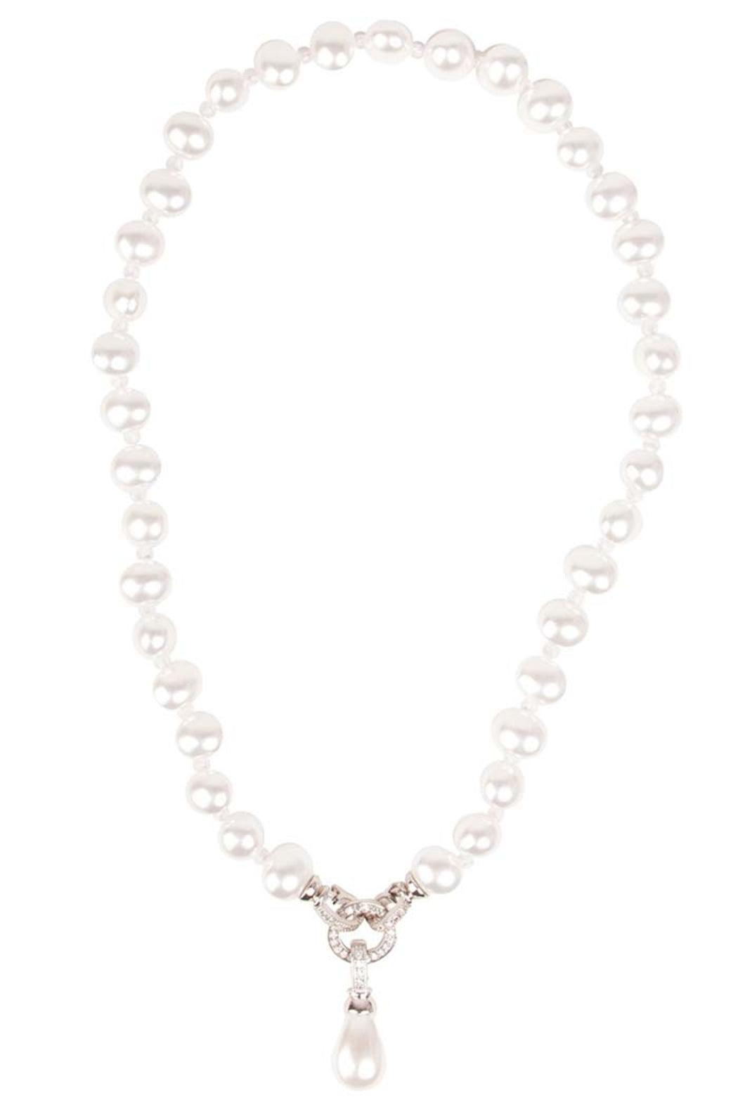 Long Pearl Crystal Necklace Product Image