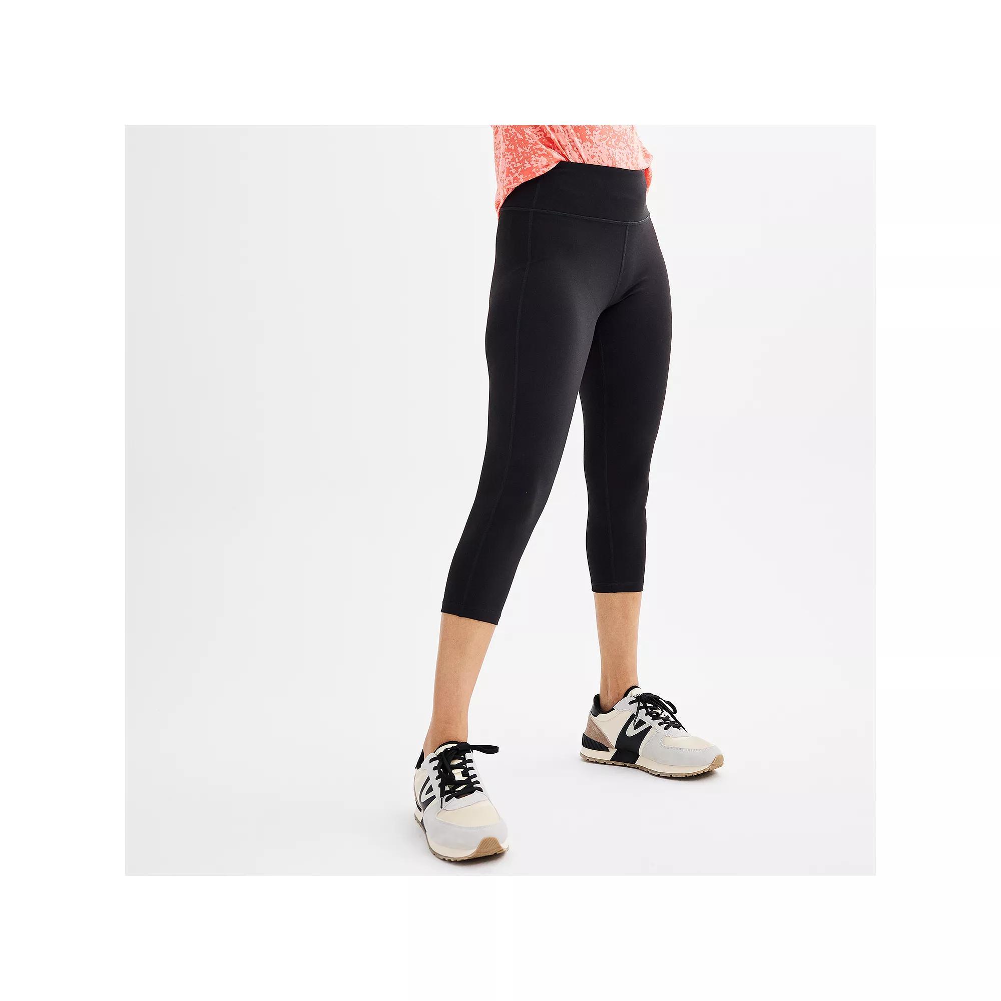 Women's Tek Gear® Essential Soft Capri Leggings, Size: XL, Blue Crayon Product Image