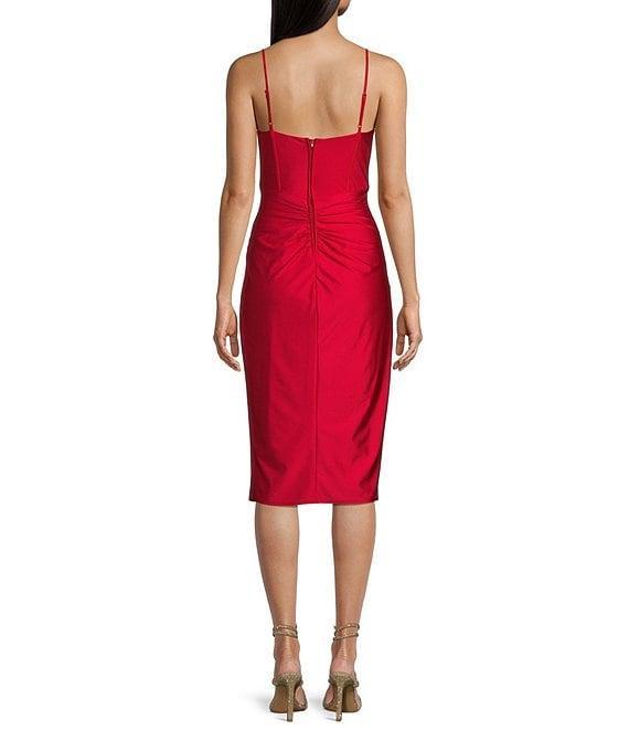 B. Darlin Spaghetti Strap Sweetheart Neck Bustier Dress Product Image