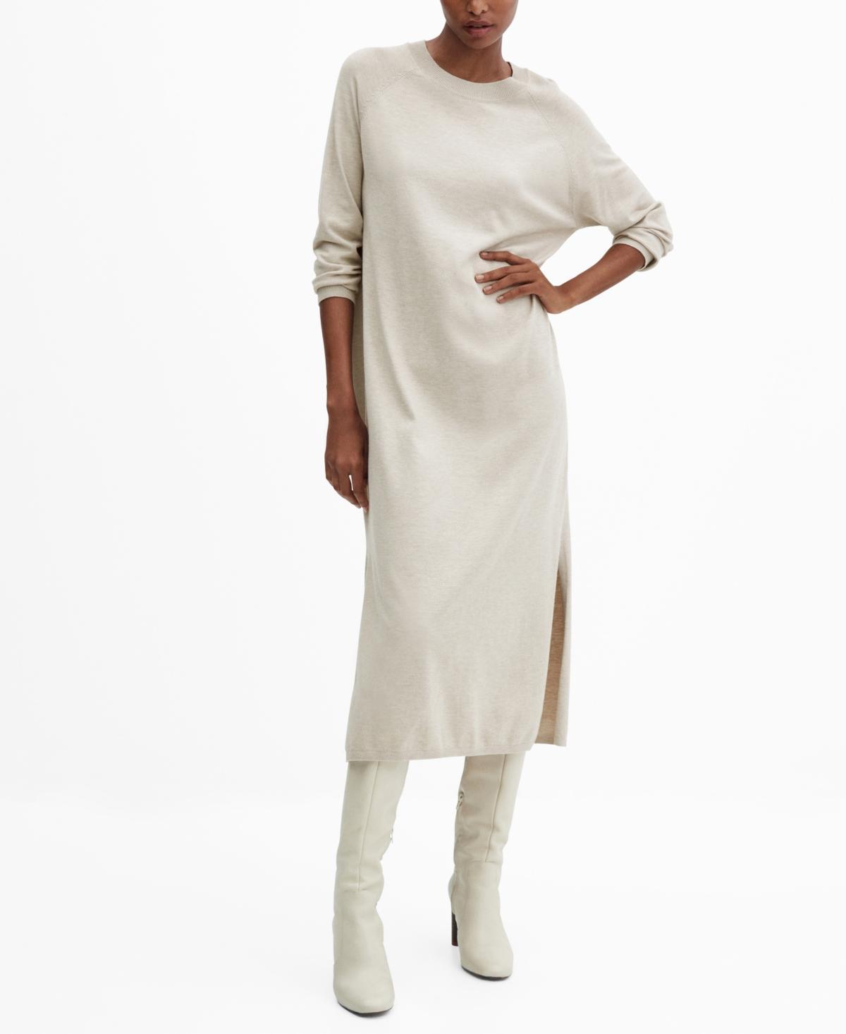 MANGO Vieira Dress (Pearl) Women's Clothing Product Image