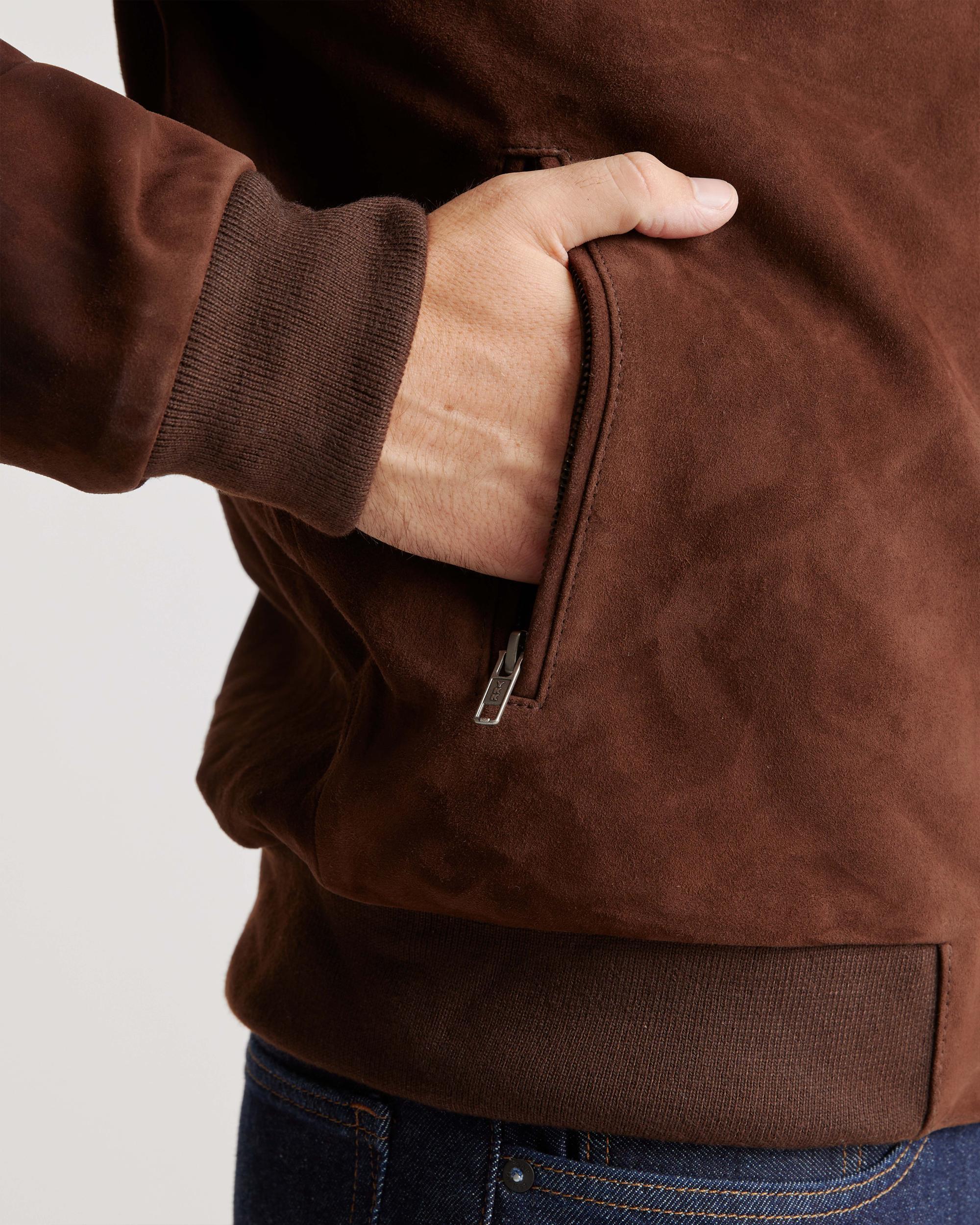 Quince | Men's 100% Suede Bomber Jacket Size XL, Suede Leather Product Image