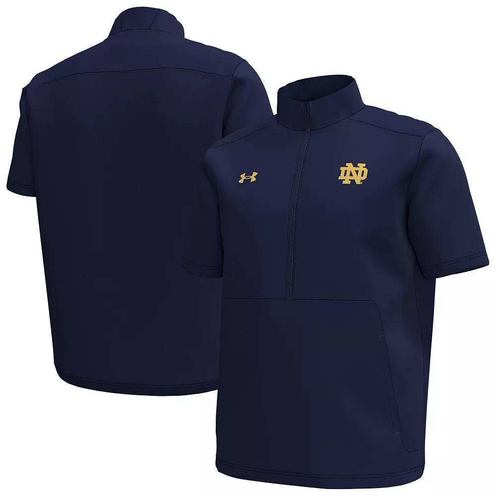 Men's Under Armour Black Maryland Terrapins Motivate Quarter-Zip Short Sleeve Top, Size: Medium Product Image