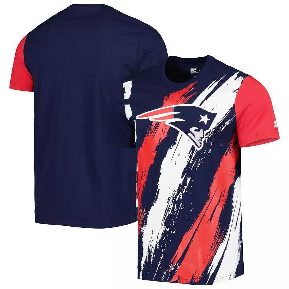 Men's Starter Navy New England Patriots Extreme Defender T-Shirt, Size: XL, Blue Product Image