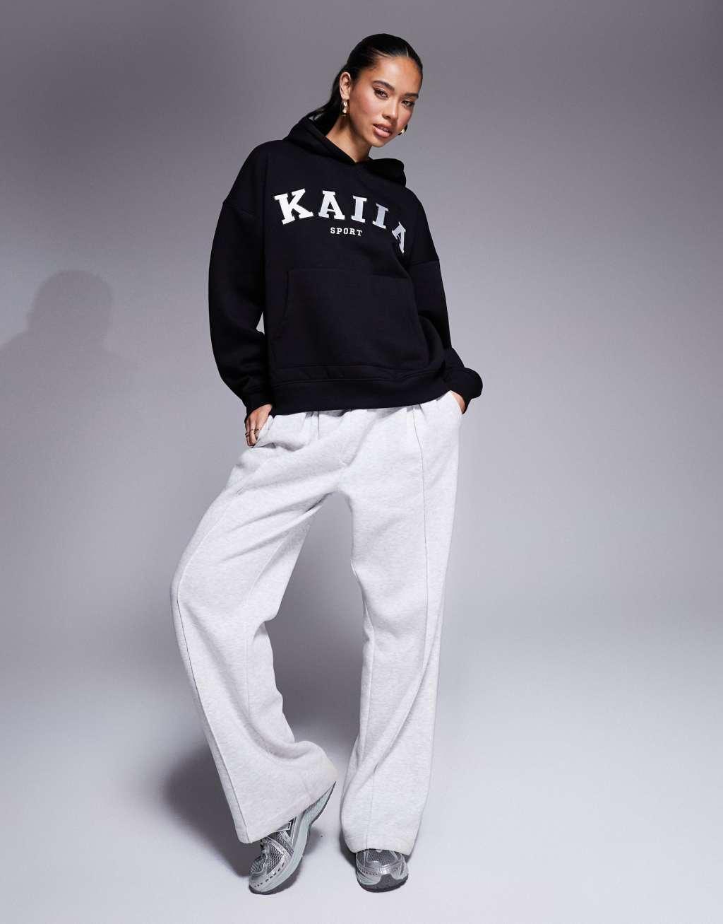 Kaiia sport oversized hoodie in black Product Image