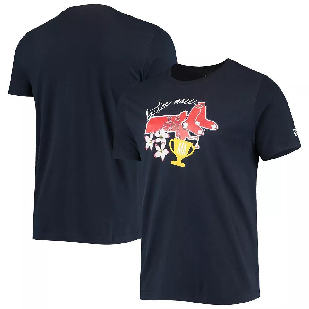 Men's New Era Navy Boston Red Sox City Cluster T-Shirt, Size: Large, Blue Product Image