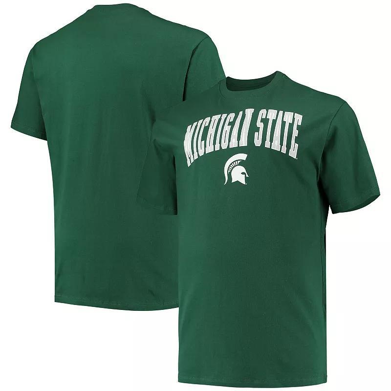 Men's Champion Green Michigan State Spartans Big & Tall Arch Over Wordmark T-Shirt, Size: 2XB Product Image