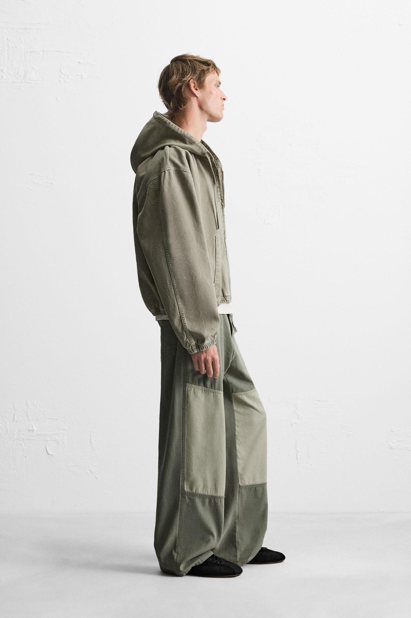 WASHED HOODED JACKET Product Image