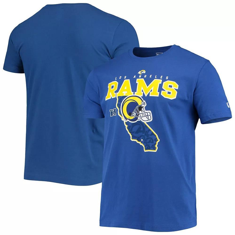 Men's New Era Royal Los Angeles Rams Local Pack T-Shirt, Size: XL, Blue Product Image