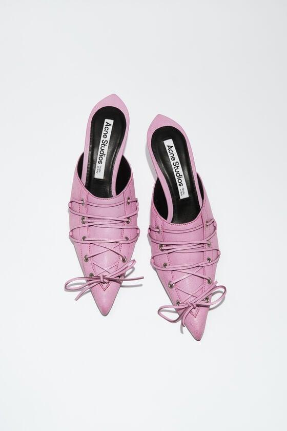 Lace-up heel mules Product Image