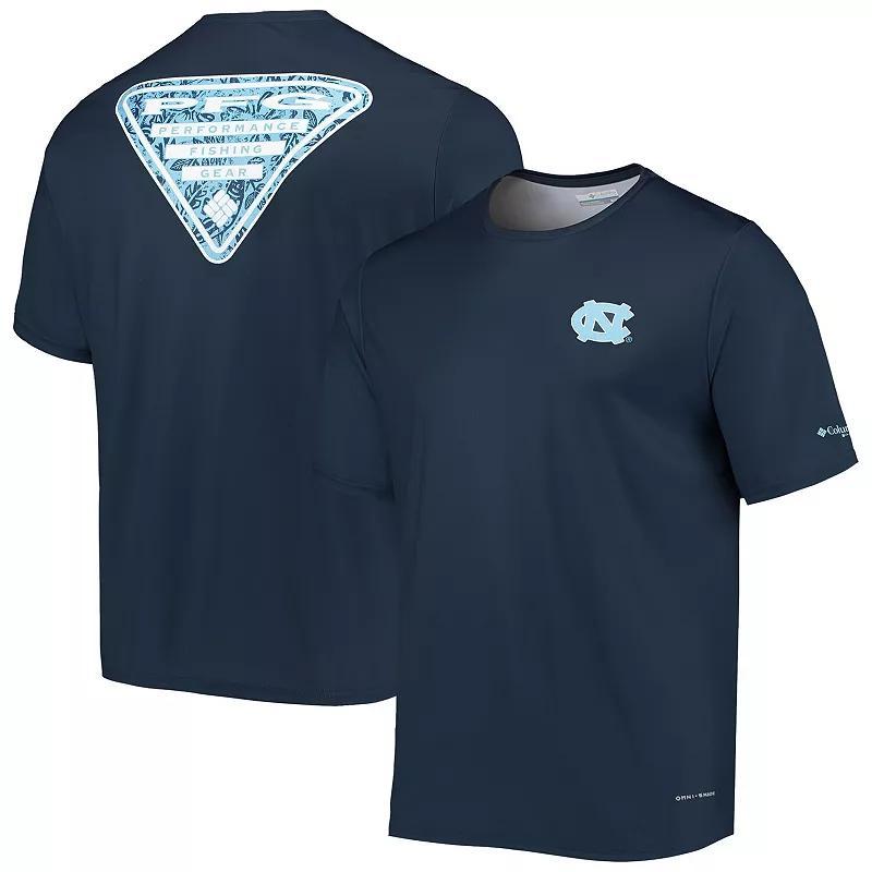 Men's Columbia Navy North Carolina Tar Heels Terminal Tackle Omni-Shade T-Shirt, Size: Large, Blue Product Image