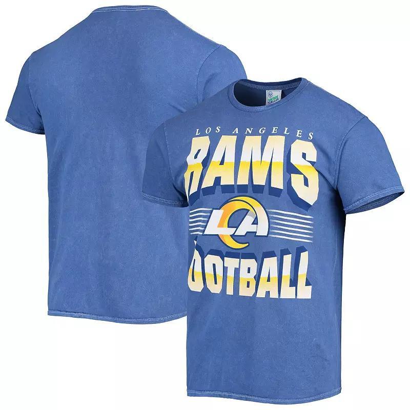 Men's '47 Royal Los Angeles Rams Rocker Vintage Tubular T-Shirt, Size: XL, Blue Product Image