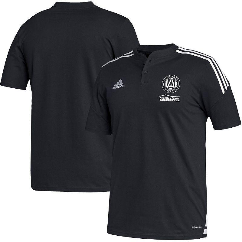 Mens adidas Black San Jose Earthquakes Henley AEROREADY Polo Product Image