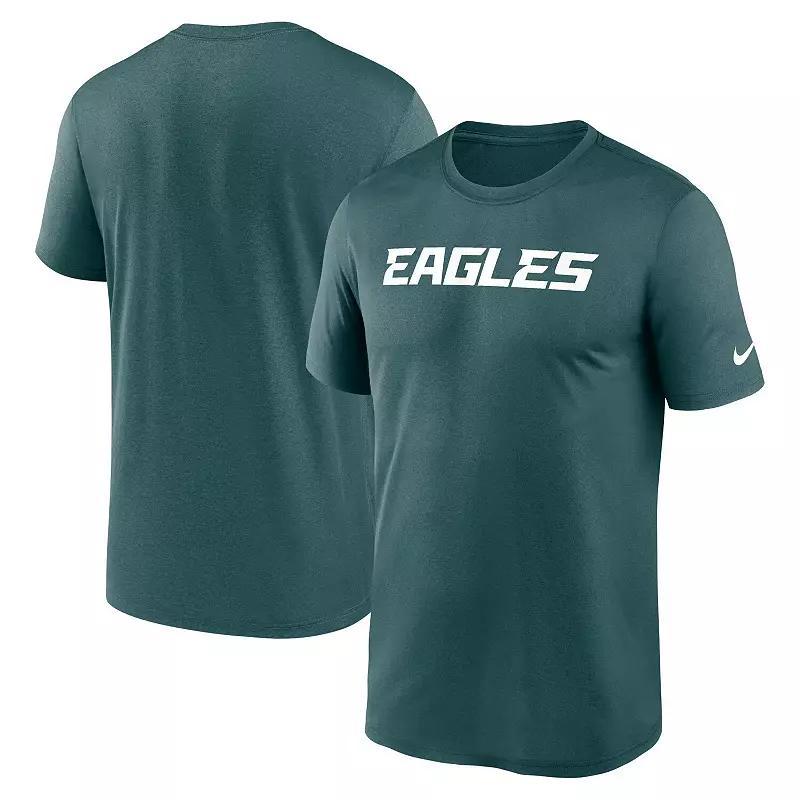 Mens Nike Midnight Philadelphia Eagles Primetime Legend Wordmark Performance T-Shirt Product Image