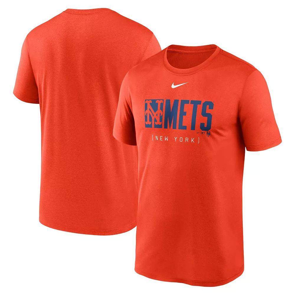 Men's Nike Orange New York Mets Knockout Legend Performance T-Shirt, Size: Small Product Image