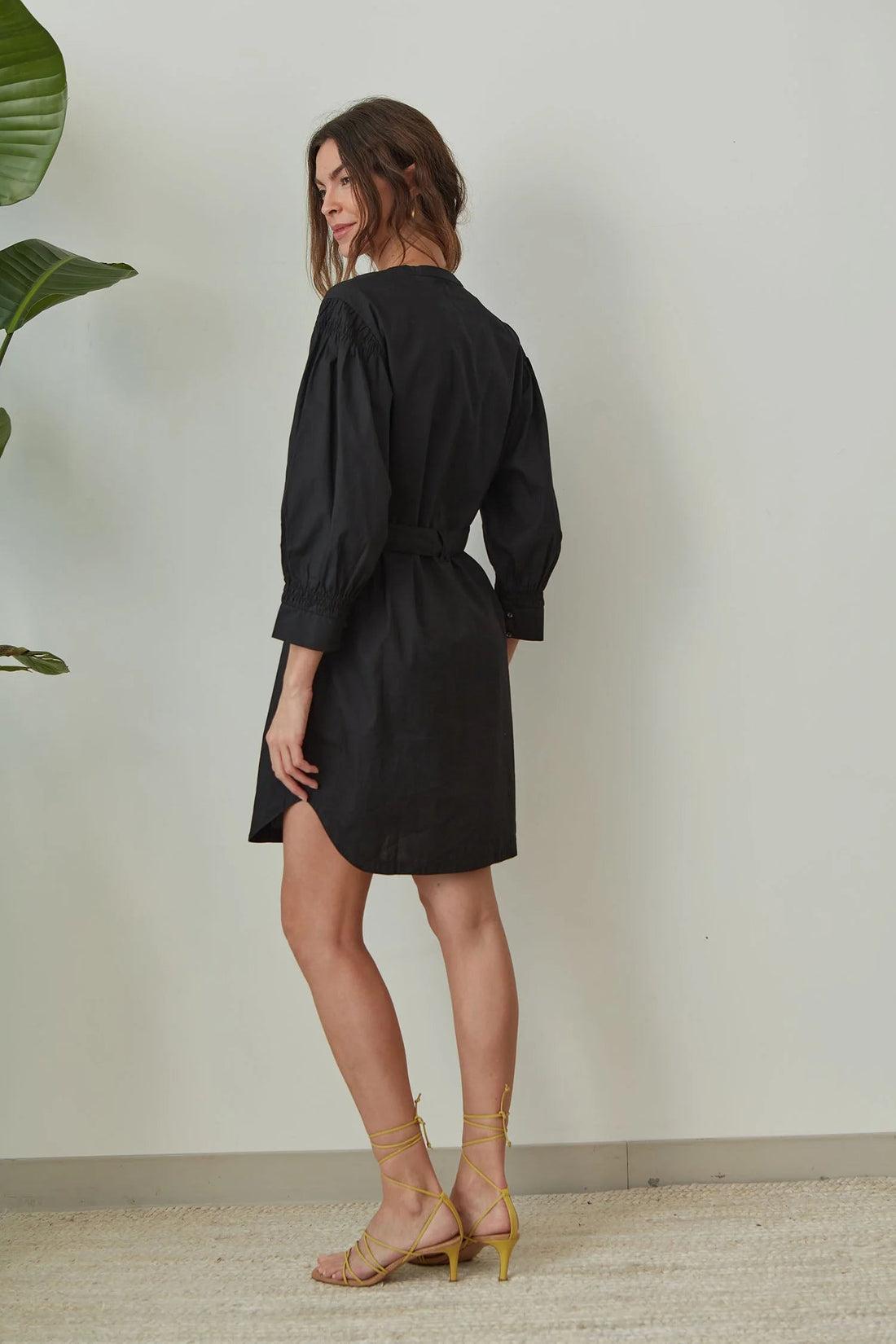 Eunice Dress- Deep Black Product Image