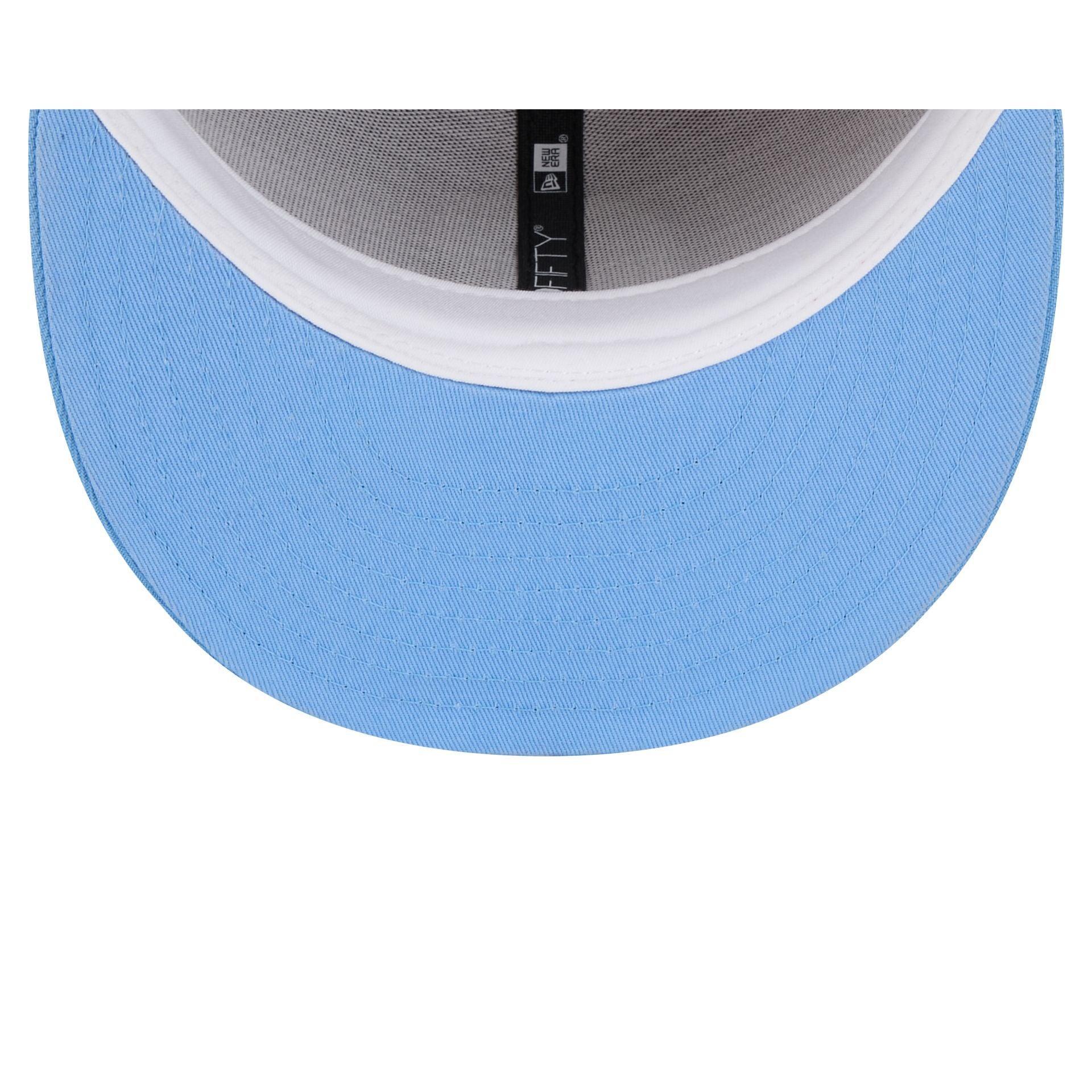 Just Caps Jacquard Visor New York Mets 59FIFTY Fitted Hat Male Product Image