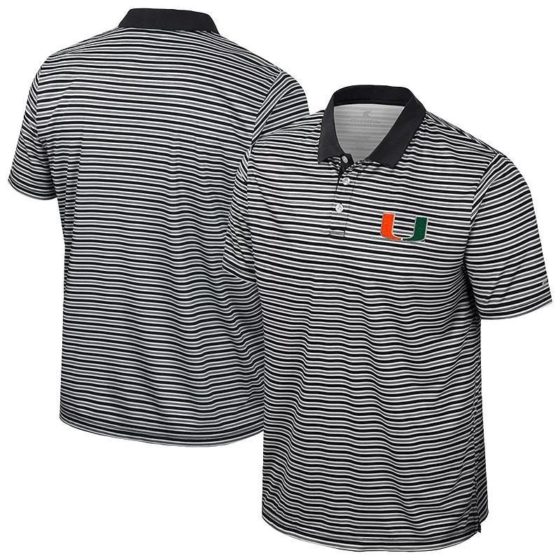 Men's Colosseum Green Baylor Bears Striped Polo, Size: Medium, Bay Green Product Image