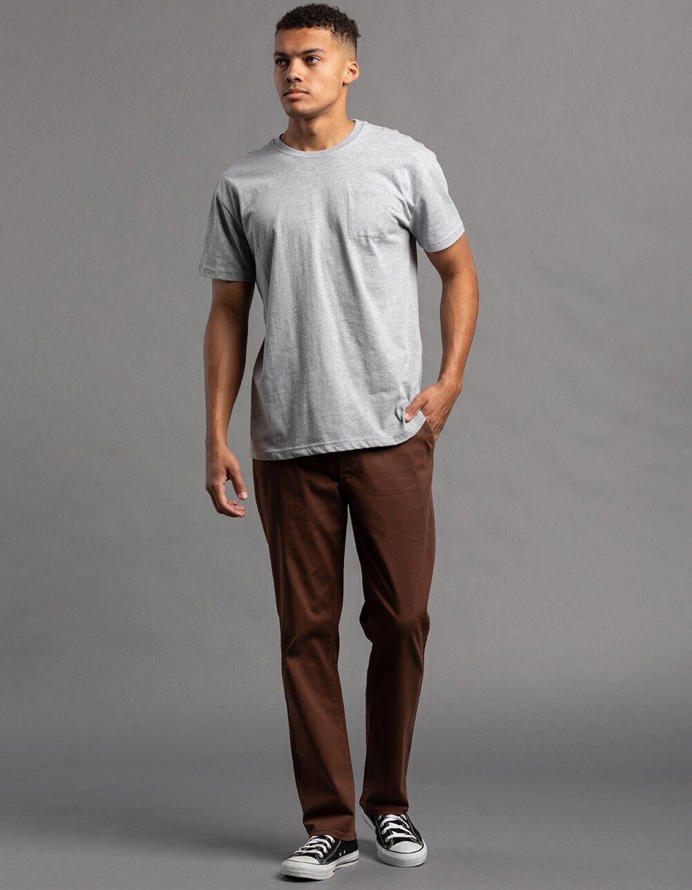 RSQ Mens Straight Chino Pants - BROWN Product Image