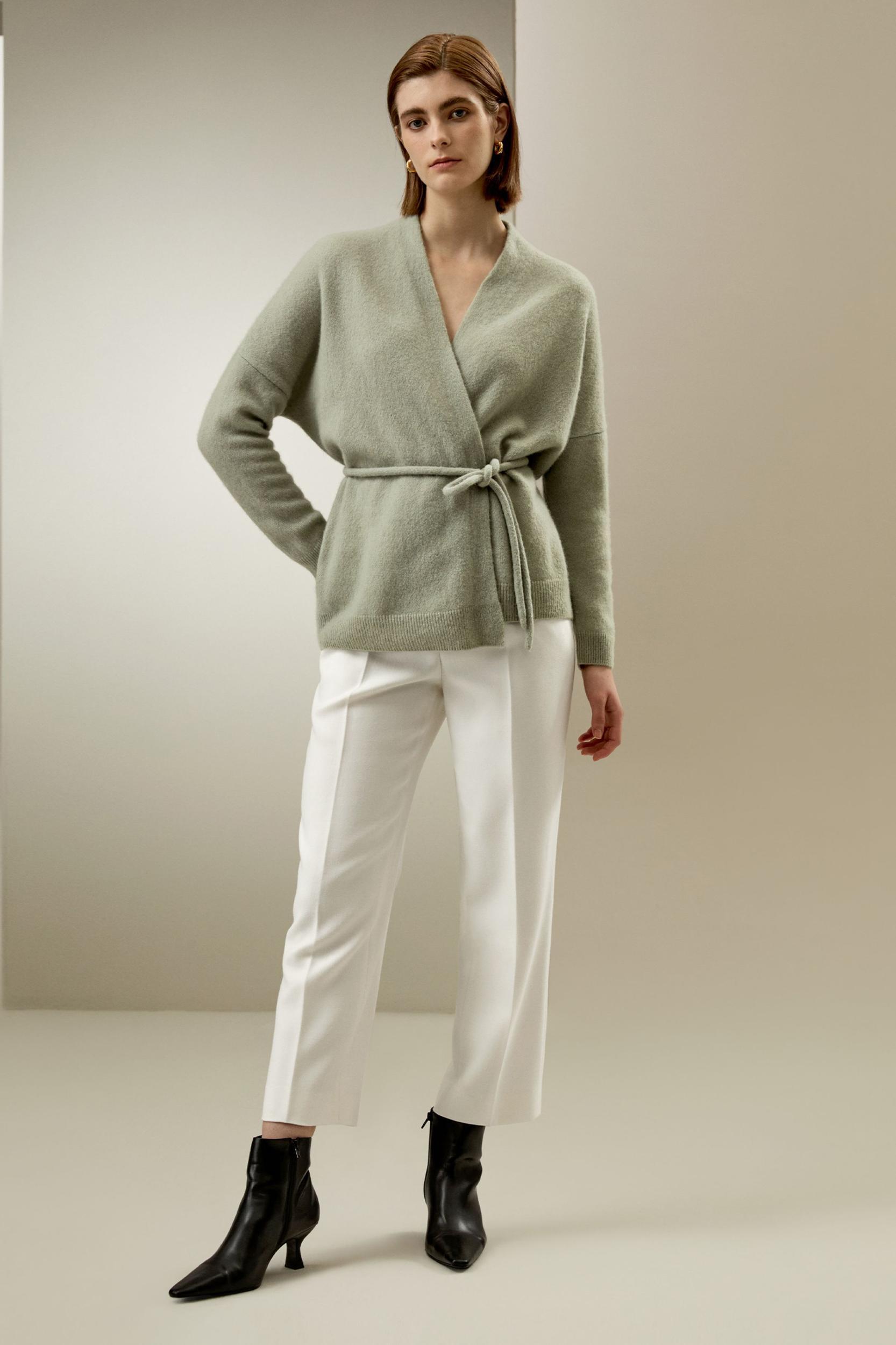 Lounge Wrap Knit Cardigan Product Image