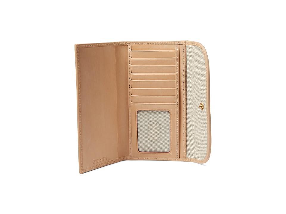Dooney & Bourke Womens Maritime Continental Fabric Clutch Bag in Brown Product Image
