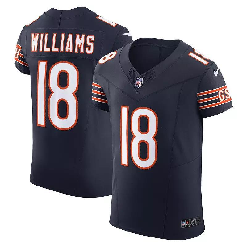 Men's Nike Caleb Williams Orange Chicago Bears Alternate Vapor F.U.S.E. Elite Jersey, Size: 40 Product Image